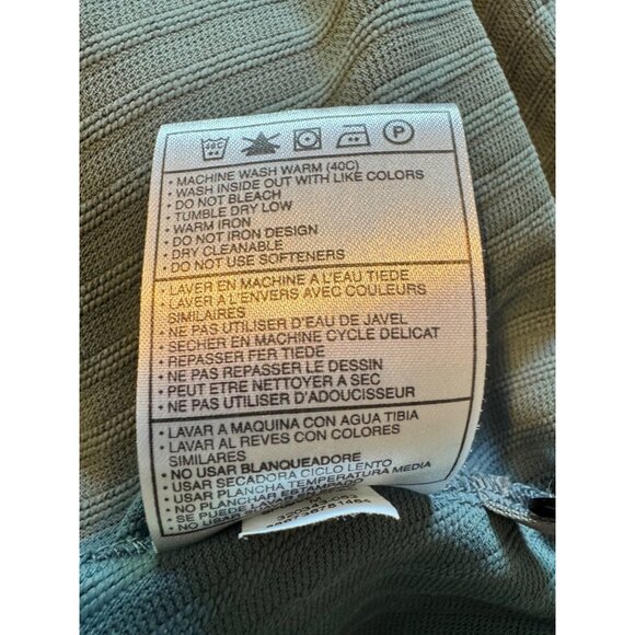 Tiger Woods Collection Size Medium Textured Green Nike Dry Fit Polo Men's Golf S - Picture 6 of 9